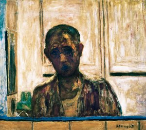 Autoportrait dans un miroir de rasage