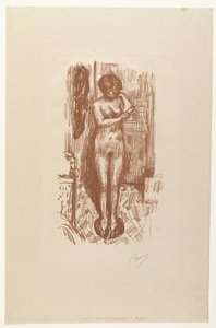 Femme nue assise se lavant - Pierre Bonnard