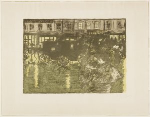 Rue de nuit sous la pluie, c. 1896-1897 (publié en 1899) - Pierre Bonnard