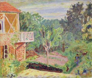 Soleil à Vernon, vers 1920 (huile sur toile)
