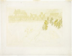 Le pont, extrait de Quelques aspects de la vie parisienne