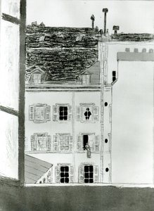 La Maison dans la cour - Pierre Bonnard