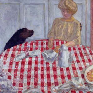 La nappe à carreaux rouges, ou Le dîner des chiens, 1910