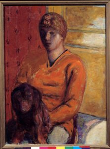 La femme au chien - Pierre Bonnard