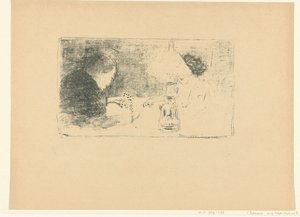 Deux joueurs de cartes à une table - Pierre Bonnard