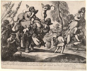 Bacchus avec Diane et Minerve - Pierre Brebiette