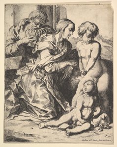 Vierge agenouillée devant le Christ, 1610-42