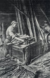 Peausserie, le corroyage: assouplissement des peaux d