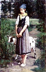 Un jeune chevrier
