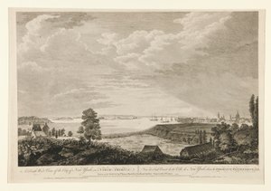 Vue sud-ouest de la ville de New York - Pierre Charles Canot
