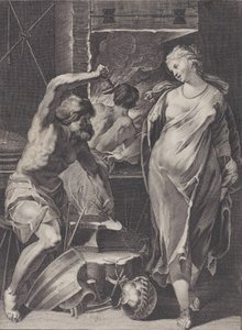 Vulcain forgeant l