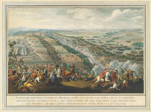 La Bataille de Poltava le 27 juin 1709, après 1724