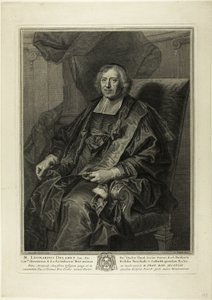 Portrait of Léonard de Lamet - Pierre Drevet