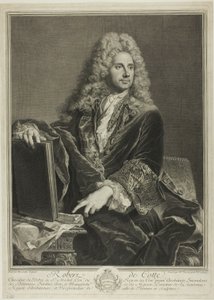 Portrait de Robert de Cotte - Pierre Drevet