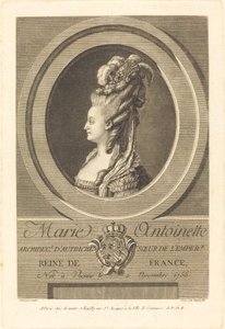Marie-Antoinette - Pierre Dupin II after Carle Van Loo