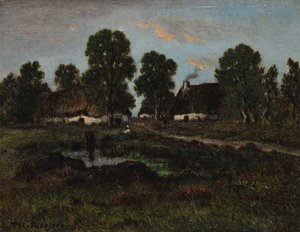 Cottages près de Larchant, sans date