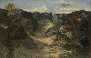 Paysage rocheux, vers 1840 - Pierre Etienne Theodore Rousseau