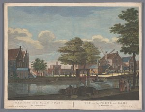 Vue de la porte de Raam à Amsterdam - Pierre Fouquet