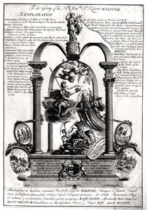 À la gloire du très honorable Robert Walpole (1676-1745) 1er comte d