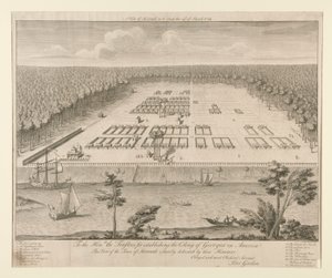 Vue de Savannah - Pierre Fourdrinier