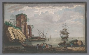 Vue des environs de Toulon - Pierre François Basan
