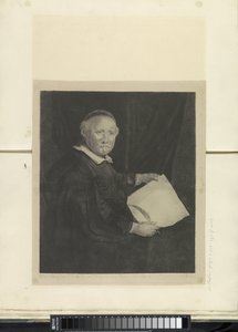 Portrait du maître écrivain Lieven Willemsz. van Coppenol: grande plaque (série: Recueil de quatre-vingt-cinq estampes originales)
