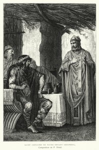 Saint Grégoire De Tours Devant Chilpéric (gravure)