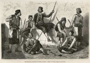 Les Krivosciens, montagnards des Bouches de Cattaro (ou Kotor, baie sur la côte occidentale du Monténégro), armés pour résister à l
