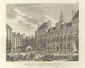 Attaque de la maison commune de Paris - Pierre Gabriel Berthault