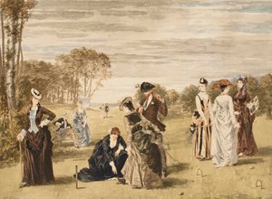 Le jeu de croquet, 1874