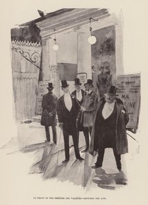 Devant le Théâtre des Variétés, entre les actes - Pierre Georges Jeanniot