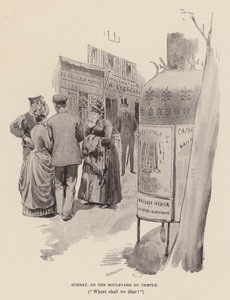 Dimanche, sur le Boulevard du Temple - Pierre Georges Jeanniot