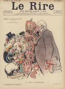 Le Toast de Bismarck, Illustration pour Le Rire - Pierre Georges Jeanniot