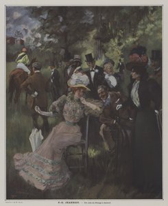 Un Coin du Pesage à Auteuil - Pierre Georges Jeanniot