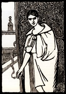 Jeune femme avec cigarette pour « Chéri » de Colette - Pierre Georges Jeanniot
