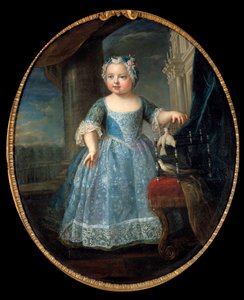 Portrait de Louise Marie de France (1728-1733) dite Madame, troisième fille de Louis XV - Pierre Gobert