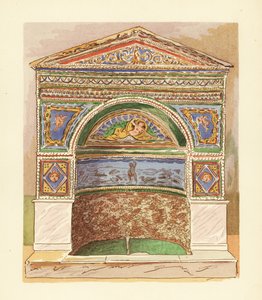 Fontaine en mosaïque émaillée dans la Maison de l