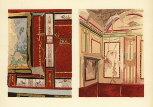 Maison de Tullius Faustus sur la Strada della Fortuna (à gauche), et maison de Popidius Priscus (à droite), Pompéi, Chambre d