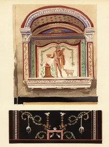 Peinture de niche de lararium dédiée à Hercule dans une annexe (Casa del Cenacolo, V)