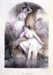 Les nymphes - dans «Les femmes mythologiques» - Pierre Gustave Eugene Staal