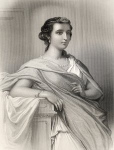 Aspasie de Milet (c.470-410 av. J.-C.) illustration de 