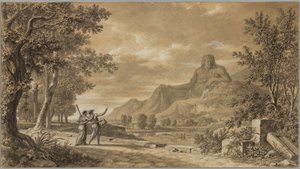 Le Mont Athos sculpté en monument à Alexandre le Grand - Pierre Henri de Valenciennes