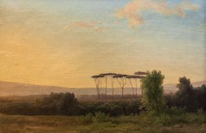 Campagne romaine (huile sur toile)