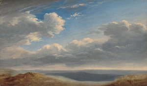 Étude de nuages sur la campagne romaine