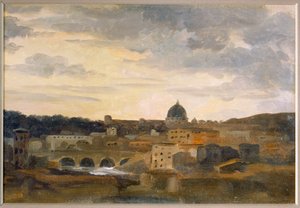Vue de Rome par temps d
