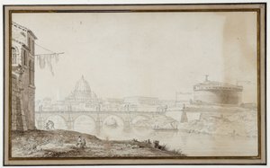 Vue du Château Saint-Ange à Rome au XVIIe siècle