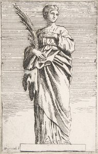 Figure féminine debout, vers 1739-1740