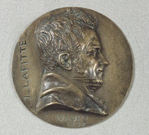 Médaillon avec un portrait de Jacques Lafitte (1767-1844) 1830 - Pierre Jean David d