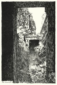Dans le Bayon, aperçu à travers un toit effondré - Pierre Jeannerat de Beerski