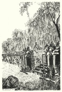 Perron latéral de la Terrasse des Éléphants (gravure) - Pierre Jeannerat de Beerski